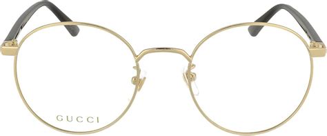 Gucci GG0297OK Eyeglasses 001 Gold/Black 52 mm 